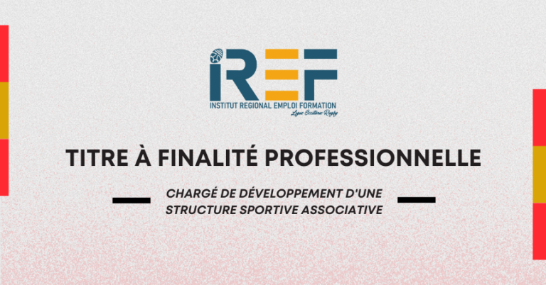 Illustration de IREF : Inscrivez-vous pour le Titre à Finalité Professionnelle – Chargé de développement d’une structure sportive associative